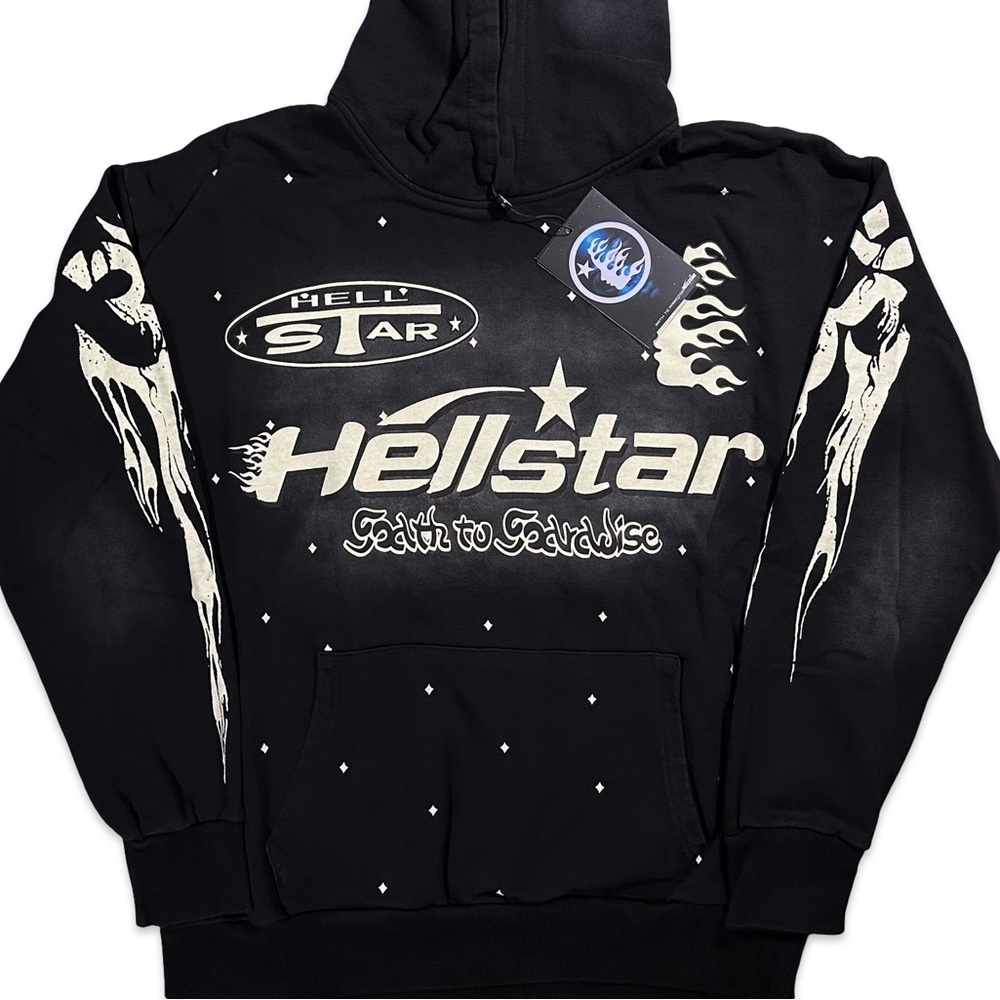Hellstar Black Graphic Hoodie